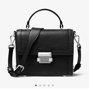 Michael Kors Jayne Small Pebbled Leather Trunk Bag